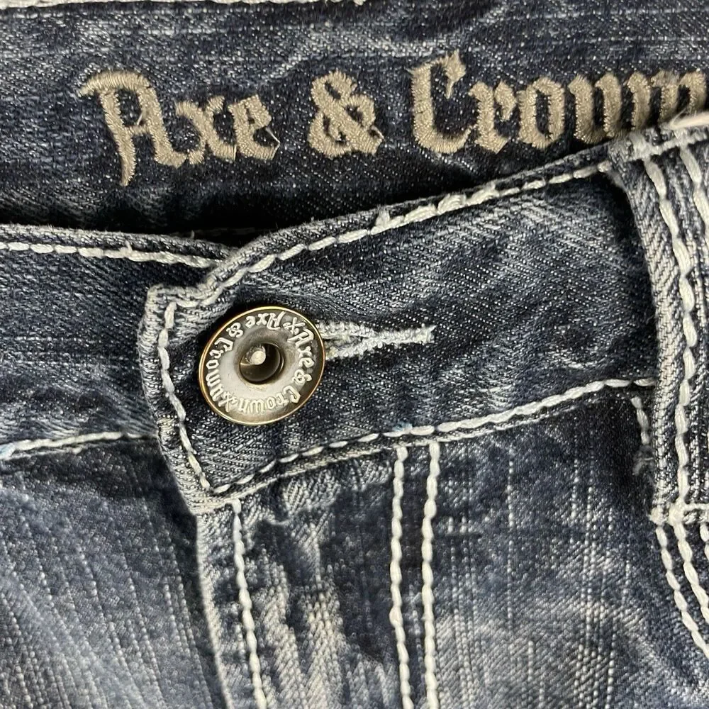 Axe & Crown Handcrafted Outlaw Denim Straight Fit Men's size 34x32